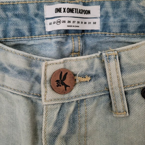 One x Oneteaspoon Freebirds Distressed Jeans - Picture 3 of 5